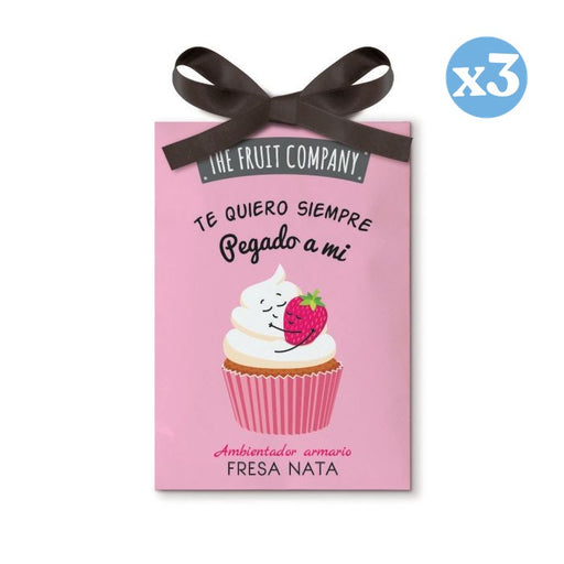 Pack 3x - Ambientador Armário 13 gr - Morango Nata - The Fruit Company - The Fruit Company - 1