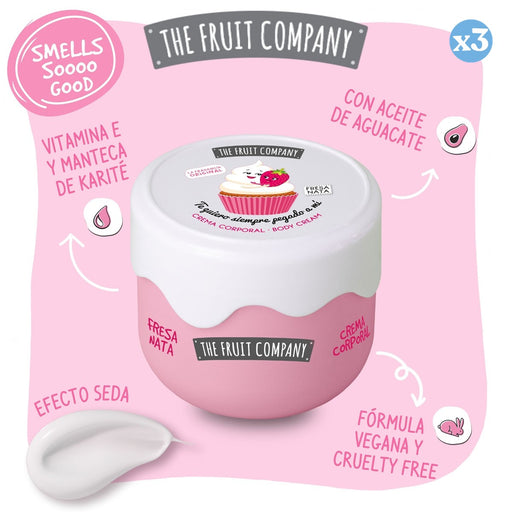 Pack 3x - Creme Corporal Morango e Nata - The Fruit Company - The Fruit Company - 2