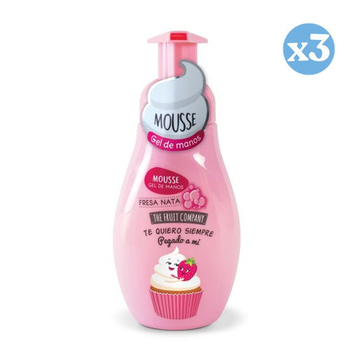 Pack 3x - Espuma Gel Mãos Morango Nata - The Fruit Company - The Fruit Company - 1