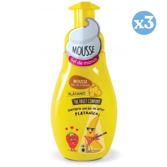 Pack 3x - Espuma Gel Mãos Banana - The Fruit Company - The Fruit Company - 1