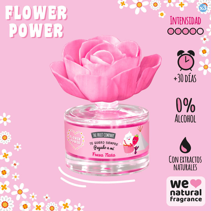 Pack 3x - Flor Perfumada Morango Creme - The Fruit Company - The Fruit Company - 2