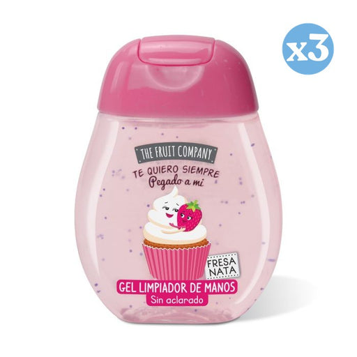 Pack 3x - Gel de limpeza para as mãos - Morango e Nata - The Fruit Company - The Fruit Company - 1