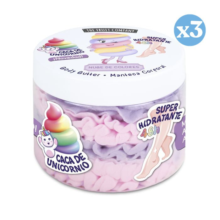 Pack 3x - MANTEIGA CORPORAL NUVEM DE CORES 250GR TFC - The Fruit Company - 1