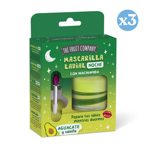 Pack 3x - Máscara Labial Abacate e Baunilha - Niacinamida C 12ml - The Fruit Company - 1
