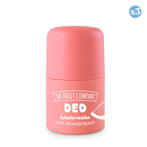 Pack 3x - DESODORANTE ROLL-ON DE MELANCIA TOQUE SUAVE ANTI-TRANSPIRANTE - The Fruit Company - 1