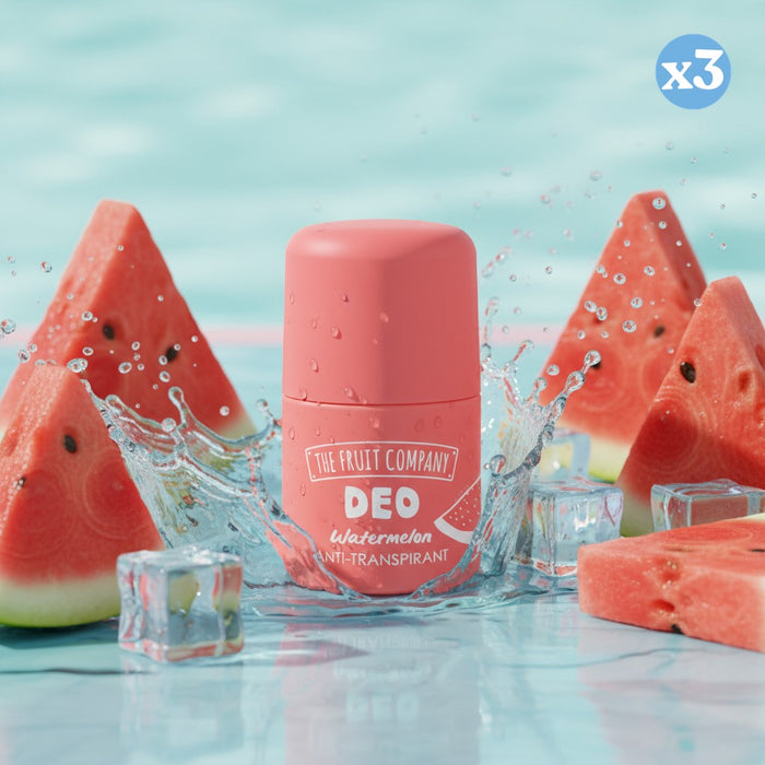 Pack 3x - DESODORANTE ROLL-ON DE MELANCIA TOQUE SUAVE ANTI-TRANSPIRANTE - The Fruit Company - 2