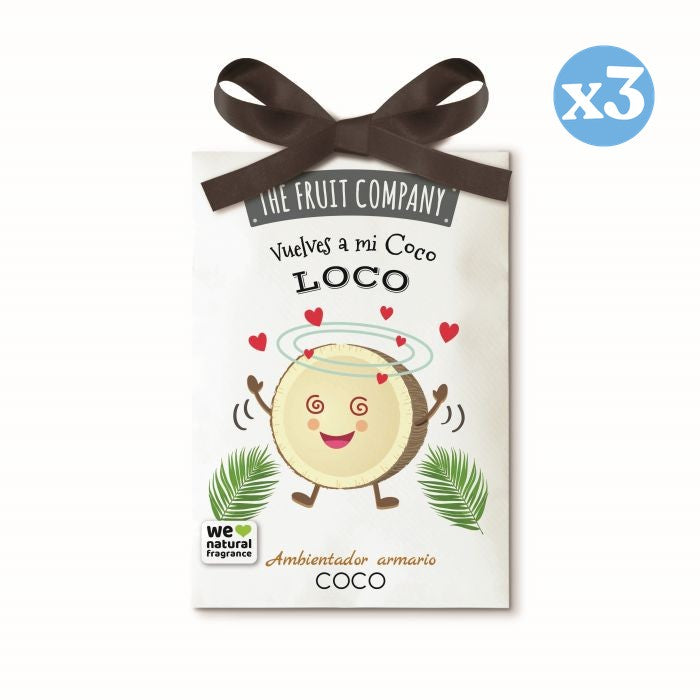 Pack 3x - Ambientador armário coco - The Fruit Company - The Fruit Company - 1