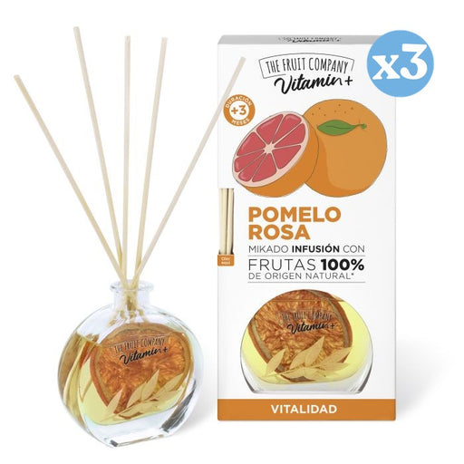 Pack 3x - Mikado Infusão Toranja Rosa Vitamin+ - The Fruit Company - 1