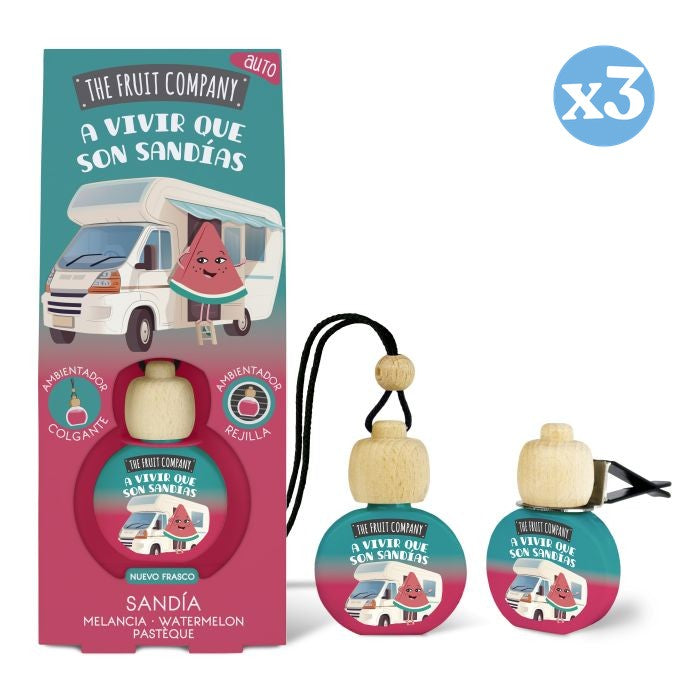 Pack 3x - Ambientador de Melancia para Carro - The Fruit Company - 1