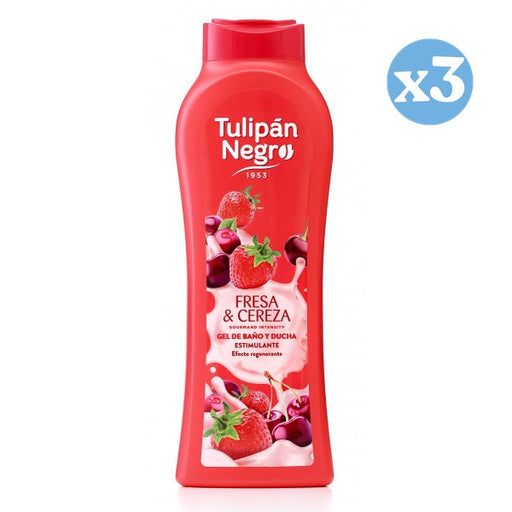 Pack 3x - Gel de paixão morango e cereja - Tulipan Negro - 1