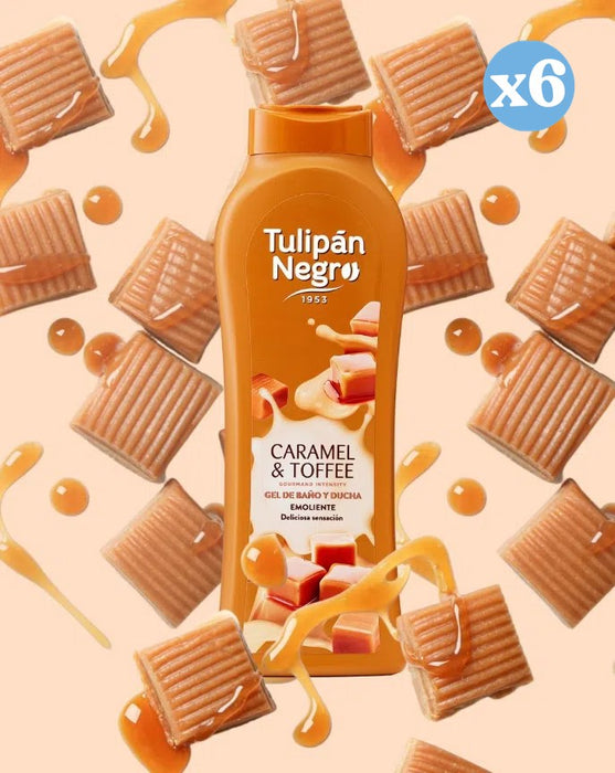 Pack 6x - Gel de banho caramelo creme toffee - Tulipan Negro - 3