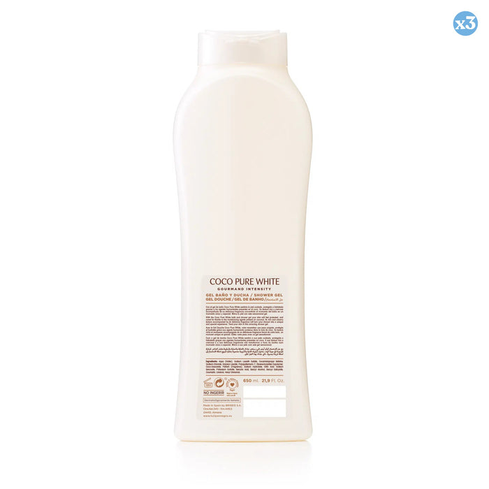 Pack 3x - Gel coco pure white - Tulipan Negro - 1