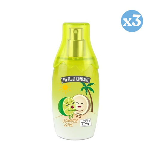 Pack 3x - Eau de Toilette Coco e Lima - 40ml - The Fruit Company - Essência Refrescante - The Fruit Company - 1
