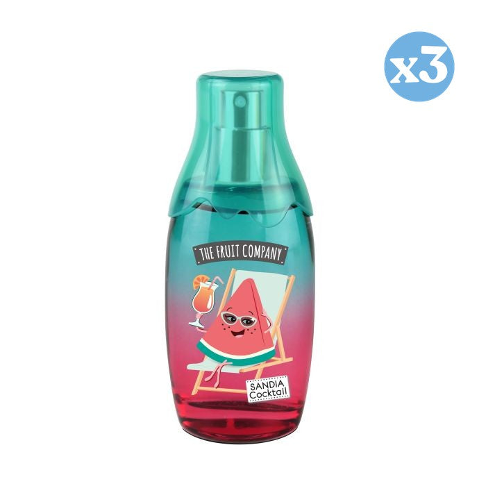 Pack 3x - Água de Colônia Melancia - The Fruit Company - 1