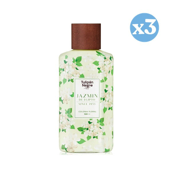 Pack 3x - Colônia Floral Jasmim do Egito: 500 ML - Tulipan Negro - 1