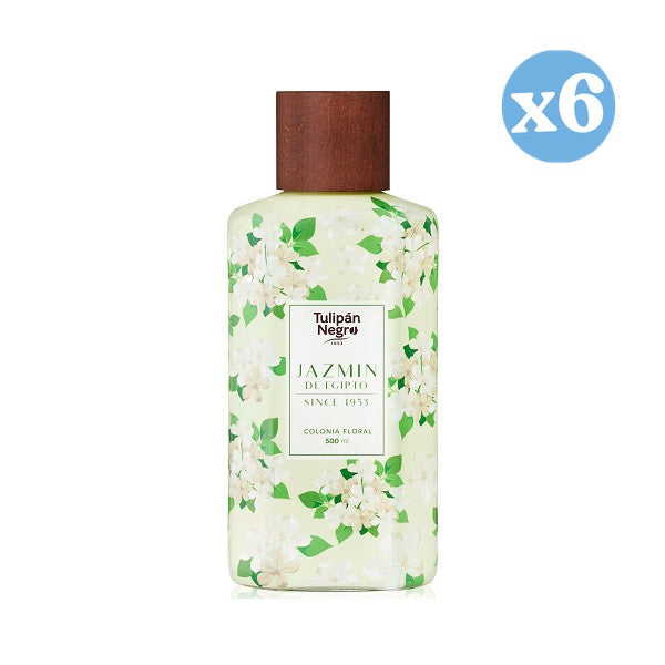 Pack 6x - Colônia Floral Jasmim do Egito: 500 ML - Tulipan Negro - 1