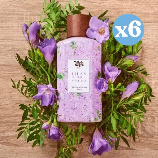 Pack 6x - Colônia Floral Lilás da Itália: 500 ML - Tulipan Negro - 2
