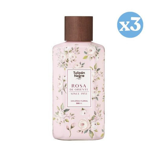 Pack 3x - Colônia Floral Cristal Rosa do Oriente: 500 ML - Tulipan Negro - 1