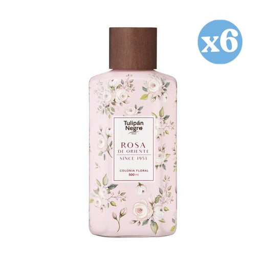 Pack 6x - Colônia Floral Cristal Rosa do Oriente: 500 ML - Tulipan Negro - 1