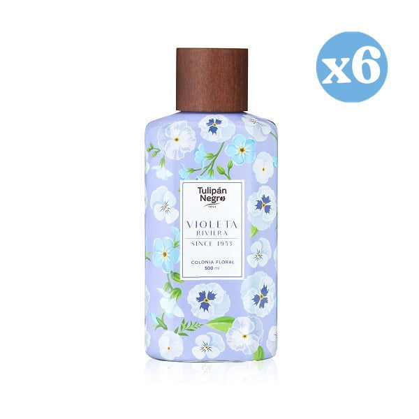 Pack 6x - Colônia Floral Violetas: 500 ML - Tulipan Negro - 1