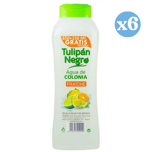 Pack 6x - Água de colônia fraîche: 800 ML - Tulipan Negro - 1