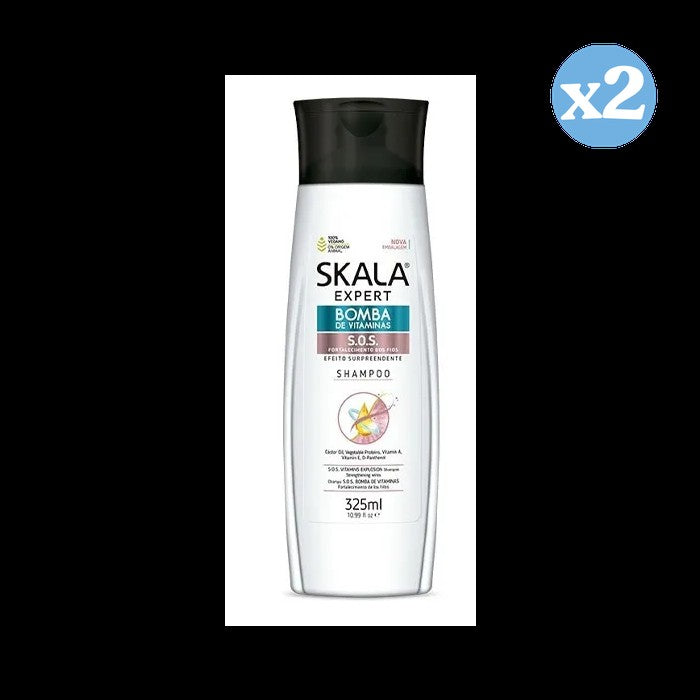 Pack 2x - Champô Bomba Vitaminas 325ml - Skala - 1