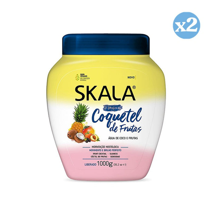 Pack 2x - Creme Condicionador Coquetel Fruta 1000ml - Skala - 1