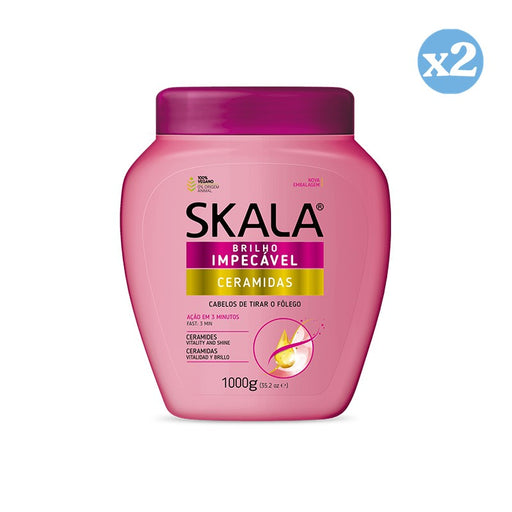 Pack 2x - Creme Condicionadora Ceramidas 1000Ml - Skala - 1