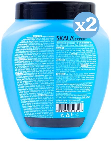 Pack 2x - Creme Condicionador Mais Cachos 1000ml - Skala - 2