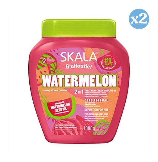 Pack 2x - CREME CONDICIONADOR DE MELANCIA FRUTASTICA 1000ML 2EM1 - Skala - 1