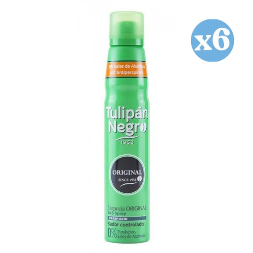 Pack 6x - TULIPAN NEGRO ORIGINAL desodorizante vaporizador 200 ml - Tulipan Negro - 1