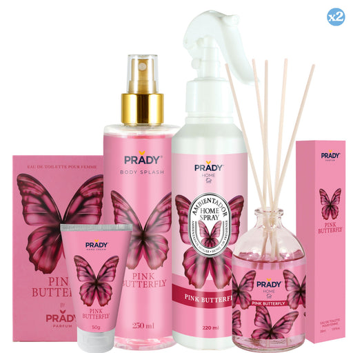 Pack 2x - Pack Borboleta Rosa - Prady - 1