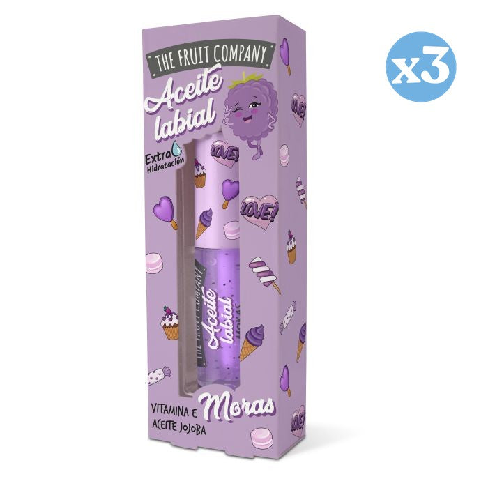 Pack 3x - Óleo labial de amoras - The Fruit Company - 1