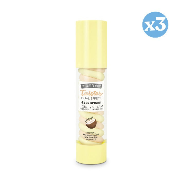 Pack 3x - Creme Facial Twister de Duplo Efeito 50 gr - The Fruit Company - 1