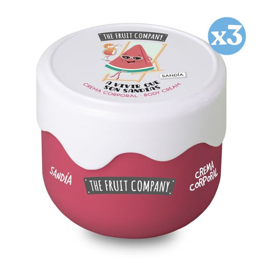 Pack 3x - Creme Corporal de Melancia Efeito Seda 200 gr - The Fruit Company - 1