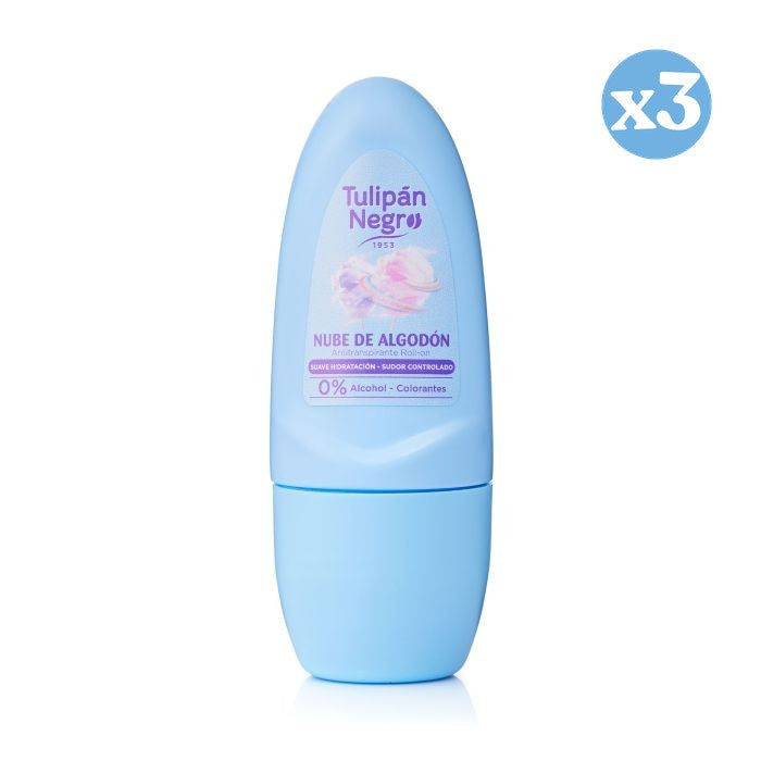 Pack 3x - Desodorante Roll on Nuvem de Algodão 50 ml - Tulipan Negro - 1