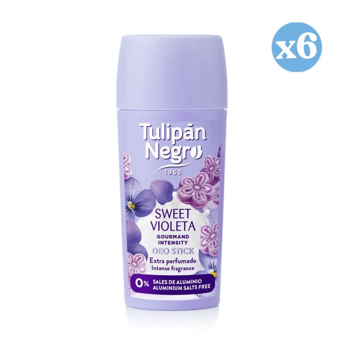 Pack 6x - Desodorante Stick Gourmand Violeta 60 ml - Tulipan Negro - 1