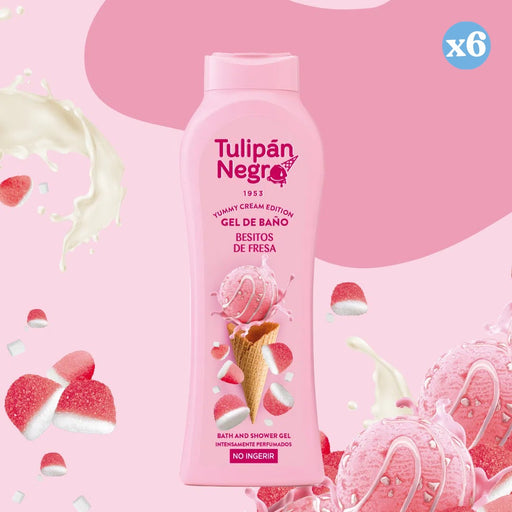 Pack 6x - Gel Beijos de Morango 650 ml - Tulipan Negro - 2