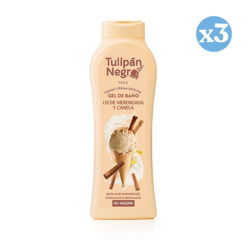 Pack 3x - Gel Leite Merengada e Canela 650 ml - Tulipan Negro - 1
