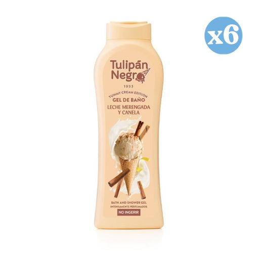 Pack 6x - Gel Leite Merengue e Canela 650 ml - Tulipan Negro - 1