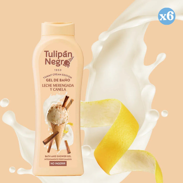 Pack 6x - Gel Leite Merengue e Canela 650 ml - Tulipan Negro - 2