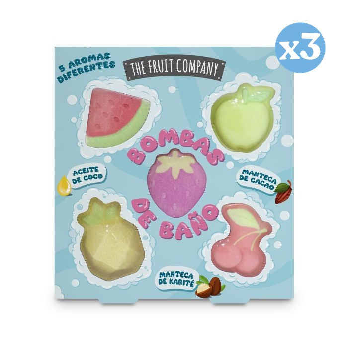 Pack 3x - Conjunto de Bombas de Banho - The Fruit Company - 1