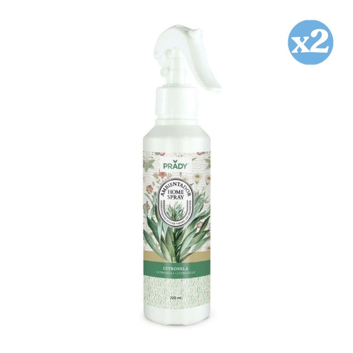 Pack 2x - SPRAY DE AMBIENTE CITRONELA 220 ML - Prady - 1