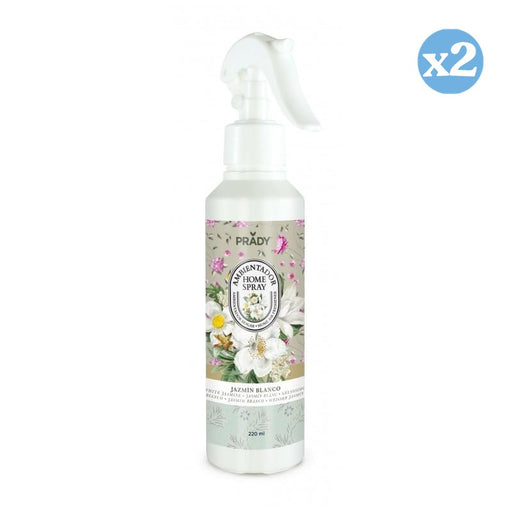 Pack 2x - SPRAY AMBIENTADOR PARA CASA JASMIM BRANCO 220ML - Prady - 1