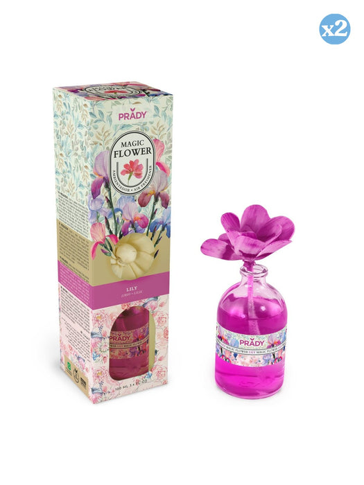 Pack 2x - AMBIENTADOR DE FLOR MÁGICA LILY 100ML PRADY - Prady - 1