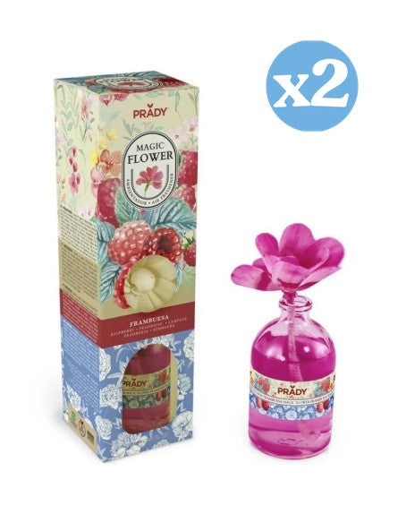 Pack 2x - AMBIENTADOR DE FLOR MÁGICA FRAMBUESA 100ML PRADY - Prady - 1
