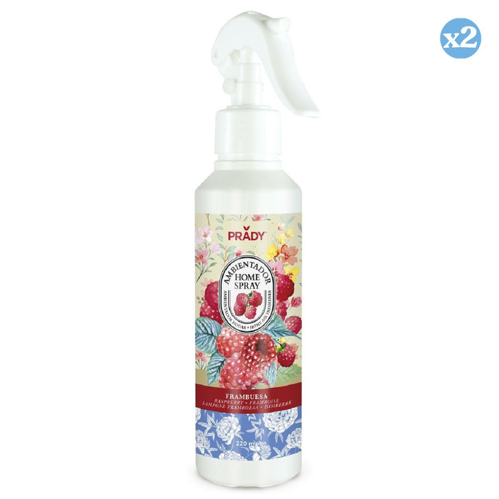 Pack 2x - AMBIENTADOR HOME SPRAY DE FRAMBUESA 220ML - Prady - 1