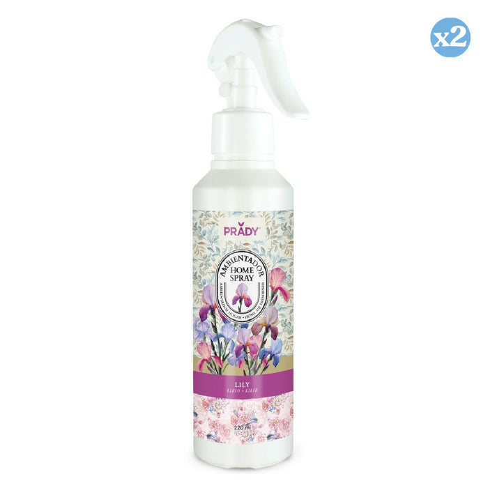 Pack 2x - SPRAY AMBIENTADOR PARA CASA LILY 220ML - Prady - 1