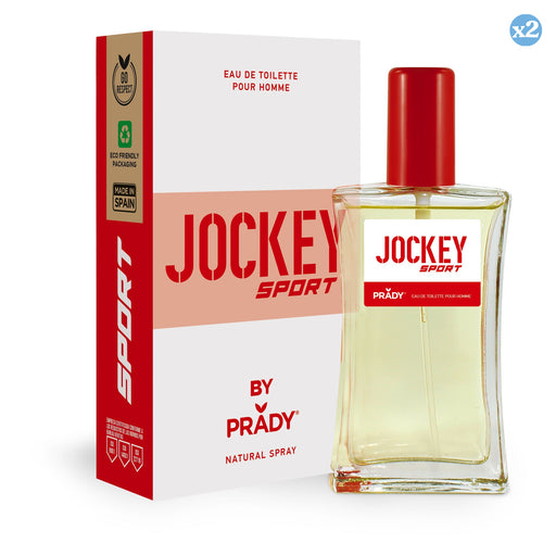 Pack 2x - Perfume JOCKEY SPORT HOMME (VERMELHO E BRANCO) - Prady - 1