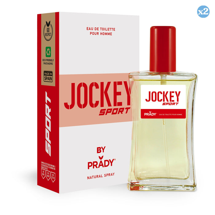Pack 2x - Perfume JOCKEY SPORT HOMME (VERMELHO E BRANCO) - Prady - 1